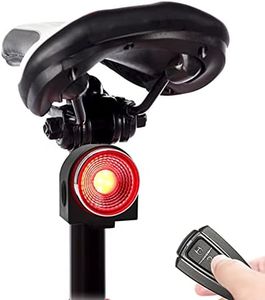 Doorslay Luce Posteriore per Allarme Bici senza Fili Antifurto con Telecomando 108db 3 Modalità Campanello+4 Modalità di Illuminazione Fanale Posteriore Della Bicicletta IPX5 Impermeabile
