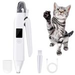 Qpets® 2-in-1 Pet Nail Clipper & Hair Trimmer with LED Light, IPX7 Waterproof, Illuminated Precision Paw Trimmer Dual Head Nail Clipper Grooming Tool for Dogs & Cats