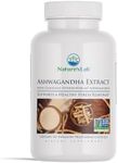 Nature's Lab Extra Strength Ashwagandha KSM 66 Extract - 5% Withanolides, Pure Organic Ashwagandha Root Powder - Supports Stress Relief, Focus and Strength Support* - 120 Ct (60 Day Supply)