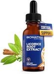 BioMatrix Licorice Root Extract (1200 Drops 2 fl. oz) More Active Ingredient Than Competing Brands (0.87 mg Glycyrrhizin per Drop), Less Doses Needed, Concentrated, Raise Cortisol, Energy