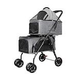 PaWz Two-Tier Pet Stroller,Dog Pram