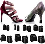 Heel Hunks Heel Cap Protectors for High Heel Shoes | 10 Sizes Black Pack | Protector Replacement Heel Savers for Stiletto and Pumps Tips | Stoppers for Grass Covers and Protects | Anti-Slip (10 pairs)