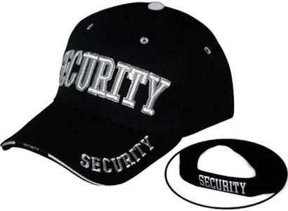 Online Best Service Security Hat Cap Uniform Hats,(One Size) Black, Black, One Size