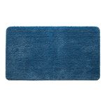 MIULEE Bath Mats Non Slip Bathroom Mats Shower Mat Absorbent Bathroom Rug Large Rug Door Mat Inside Kitchen Rugs Carpet Mat for Bathroom Bedroom Kitchen Entrance 70x120 cm Blue