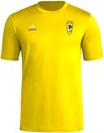 adidas Men's Short Sleeve Pre-Game T-Shirt, Team Yellow/Columbus Crew, Medium