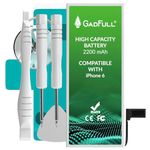 GadFull Battery High Capacity compatible with iPhone 6 | 2020 Production Date | incl. Repair Set Manual & Profi Kit Tool Set | Works with All Original APN | Mobile Phone Battery