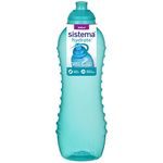 Sistema Squeeze Twist 'n' Sip Sports Water Bottle | 620 ml | Leakproof Kids Water Bottle | BPA-Free | Assorted Colours (Not Selectable) | 1 Count