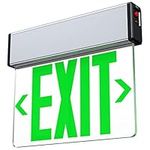 LED Edge Lit Exit Sign Aluminum Hou