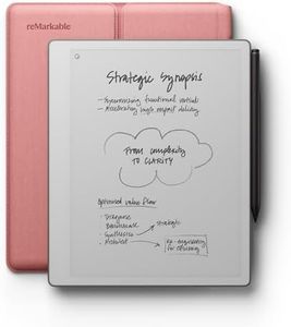 reMarkable Paper Pure Bundle – 10.3” Paper Tablet with Black-and-White Display – Digital Notebook for Better Thinking, Writing, and Reading. Includes Desert Pink Sleeve Folio and Marker Plus