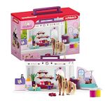 schleich Horse Club 42614 Sofia's Beauties Pet Salon 66-Piece Playset - Includes Horse Figurine, Caretaker, Puppy Friends, and Animal Salon Plus Accessories - Toys Gift for Boys, Girls, Kids Ages 4+