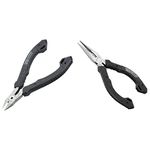 Japanese Micro nippers for Cutting Plastic & Compact Precision Compact Long Nose Pliers (Needle Nose),Professional Grade, ESD Safe with Carbon Steel Jaws. Made in Japan. ps-01