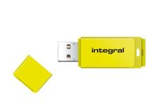 Integral 32GB Neon Yellow USB 2.0 Flash Drive