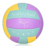 Volleyball Official Size 5,Soft Volleyballs for Kids Youth Adults Beginners to Play Games Indoor Outdoor Backyard and Beach