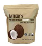 Organic Coconut Flour (4 lb) by Anthony's, Certified Gluten-Free, Non-GMO & Kosher