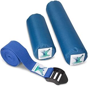 Posture Therapy Long & Short Foam Roll/Towel and Strap/Yoga Belt Bundle