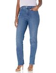 Gloria Vanderbilt Womens Amanda Classic High Rise Tapered Jean Petite, Frisco, 10 Long