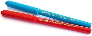 Americolor 2-Count Gourmet Writer Food Decorating Pens, Red and Blue