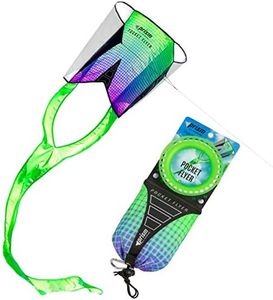Prism Kites Pocket Flyer – Easy-to-Fly Single-Line Kite – Flight-Ready, No Assembly Required – Electric