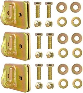 AyA Gear 5/16-in Bolt On Grab Hook Mount with Backer Plate Grab Hook 70 Forged Steel Tow Hook Work Well for Loader, Tractor Bucket