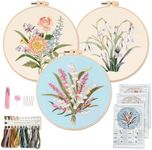 Myfelicity Embroidery Kit, 4 Flower