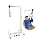 Trapeze Bar for Hospital Bed Pull Up Stand Assist Lift for Elderly Standing Helper Bed Mobility Grab Bar Sit Up Medical Overhead Trapeze Bar for Bed Rail Handicap Trapeze Swing Bar