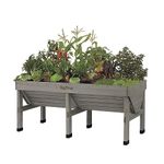 VegTrug VTGWMD 0397 Wash Raised Bed Planter, Grey, 1.8 m