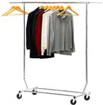 SimpleHouseware Supreme Commercial Grade Clothing Garment Rack, Chrome