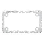 Grand General 60393 Chrome Flame Motorcycle License Plate Frame