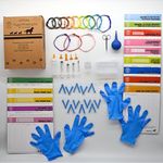 SheffieldSSShop Whelping Supplies for Dogs- 52 Pieces- Expandable Newborn Puppy Collars for Litter and Puppy Bottle- Puppy Whelping Kit for Puppies Birth- Dog Birthing Supplies to Use in Whelping Box