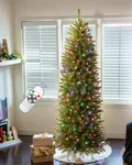 6FT Pre-lit Pencil Christmas Tree S