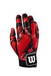 WILSON Clutch Racquetball Glove - Right Hand, Large, Bred/Black