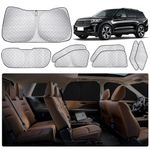 XCBYT 2020-2024 Ford Explorer Sun Shades 8 Pack Car Privacy Shades Side Window Cover 6 Layers Thickened 100% Sun UV Blackout Car Privacy Curtains Full Window Sun Visor Blocker Set