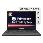 Primebook 4G, 2024(New, WiFi+4G) Android Based MediaTek MT8788 - (PrimeOS) 4G SIM Slot, Thin and Light Laptop (11.6 Inch, 1.065 Kg, Type C, USB, HDMI, MicroSD) (4GB/64GB eMMC Storage, Black)