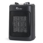 Senville Electric Space Heater with 3 Operating Modes, Adjustable Thermostat, Overheat and Tip-Over Protection, 1500W