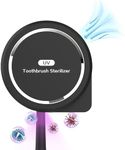 Cahot UV-C Toothbrush Sanitizer holder, Portable Sterilizer, Cover, Holder, and Case for Any Size Toothbrush Black