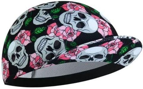 Corsehild Pink Cycling Cap for Man and Woman Cycling Hat Under Helmet-Polyester Breathable Sweat Absorbent