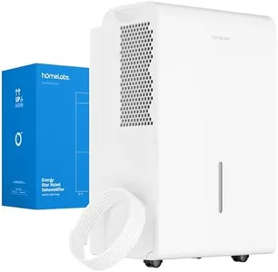 hOmeLabs 4500 Sq. Ft. WiFi-Enabled Dehumidifier with Pump - Superior Moisture Removal & Humidity Control for Large Rooms, Offices and Basements - 50 Pint (Previously 70 Pint)