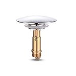 YDHfdc Adjustable Sink Drain Plug Stopper Pop Up Click Clack Sprung Plug Stopper Sink Component Replacement for Bathroom Wash Basin Faucet Vessel Vanity Sink