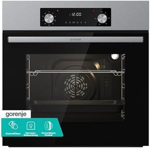 Gorenje BOA6737AO1X Einbaubackofen / 73 Liter/BigSpace/Heißluft / 250° maximale Ofentemperatur/EcoClean-Email / 2fach verglast / 9 Funktionen/EEK: A/Minimale Einbaumaße (HxBxT): 60x 56x 58 cm