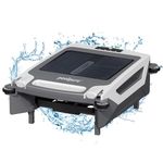 2024 POOLPURE Solar Powered Automatic Robotic Pool Skimmer, Auto-Escape & Auto Obstacle Avoidance, Dual Charging Options 12 Hour Battery Life for Pool Surface All Swimming Pool Types up to 80 m²