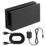 TV Dock Station for Switch,Replacement 3 in 1 TV Base Docking Station Set with Original IC Module,AC Charger,HDMI Cable Accessories for Switch Console