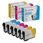 LD Remanufactured Epson 200 / 200XL / T200XL Set of 6 HY Ink Cartridges (2 Cyan, 2 Magenta, 2 Yellow) for ...