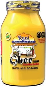 Rani Ghee Pure & Natural from Grass Fed Cows (Clarified Butter) 32oz(2lbs) 908g ~ Glass Jar | Paleo Friendly | Keto Friendly | Gluten Free | Kosher | Product of USA