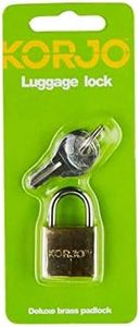 Korjo Luggage Lock, 2mm Brass Travel Lock