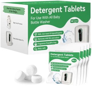 ICUIRE Detergent Washing Tablets 150 PCS for Momcozy, Baby Brezza, MOMFANN, Papablic Bottle Washer, Compatible with All Brands Baby Bottle Washers, Baby-Safe, Remove Milk Film and Odors, BPA-Free