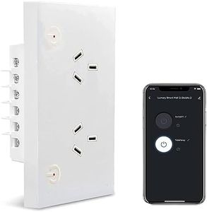 Zigbee Smart Wall Outlet Socket 16A Plug Charger Smart Power Point GPO Voice Control Compatible with Alexa & Google Assistant, Timer Schedule, No Hub Required SAA Certified Overload Protection