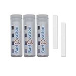 Three Pack Restaurant Sanitizer Chlorine Test Paper, 10-200 ppm [3 Vials of 100 Paper Strips]