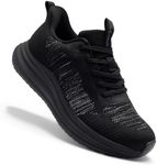 Men's Orthopedic Running Athletic Shoes: Comfortable Plantar Fasciitis Orthotic Arch Support Neuropathy Bunions Recovery Sneakers, Breathable Slip On Stylish Cycling Walking Shoes Black Size 11