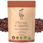 Khla - Red Kampot Pepper 80g - Organic Red Kampot Peppercorns - Premium Cambodian Pepper - Grand Cru, Mild & Fruity - for Grinder Refill - Direct from Producer - Limited Production - Origin Cambodia