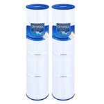 Cryspool 04086 Filter Compatible with Rainbow RTL-75, Custom Molded Products 25390, C-4975, PRB75, R173435, 17-2632, 75 Sq. Ft Spa Filter Cartridge, 2 Pack